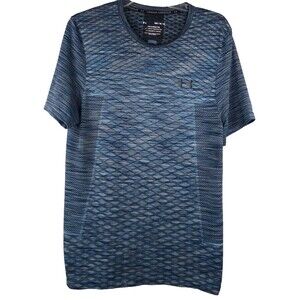 Under Armour Vanish Tee Men's Medium Blue Heather Athletic T Shirt Short Sleeve